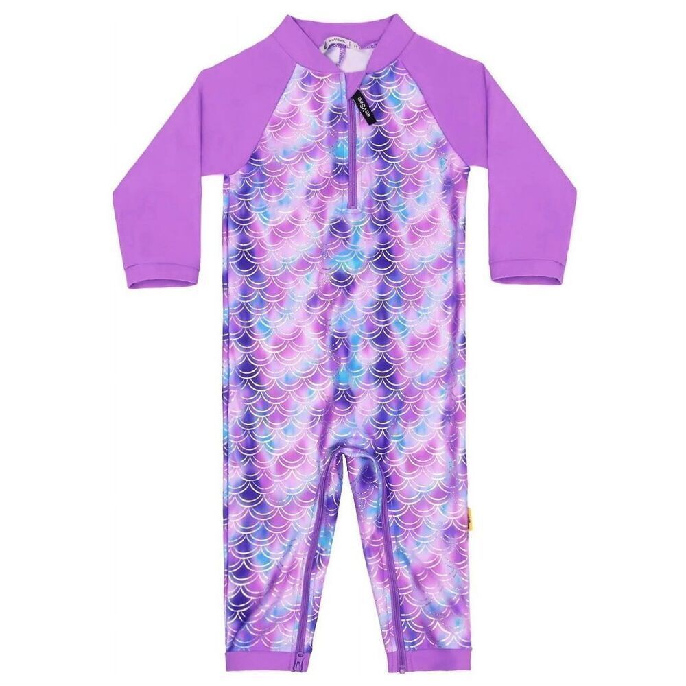 New Girls Purple Mermaid Swimsuit 12-18m